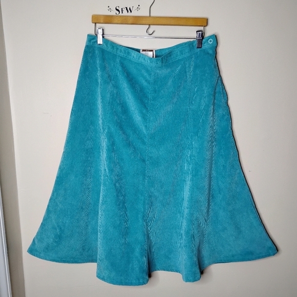 Vintage Company Collection Corduroy Skirt 16P Midi Circle Preppy Academia Fall - Picture 2 of 6